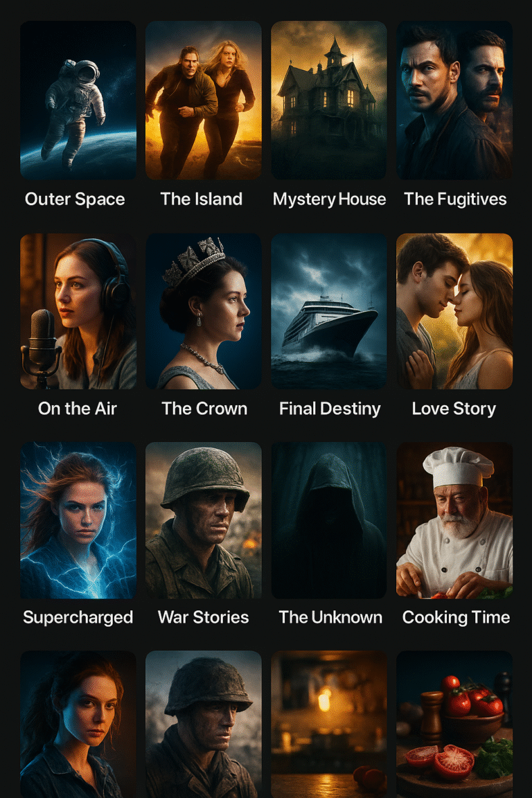 Castle app movie collection displaying latest film posters